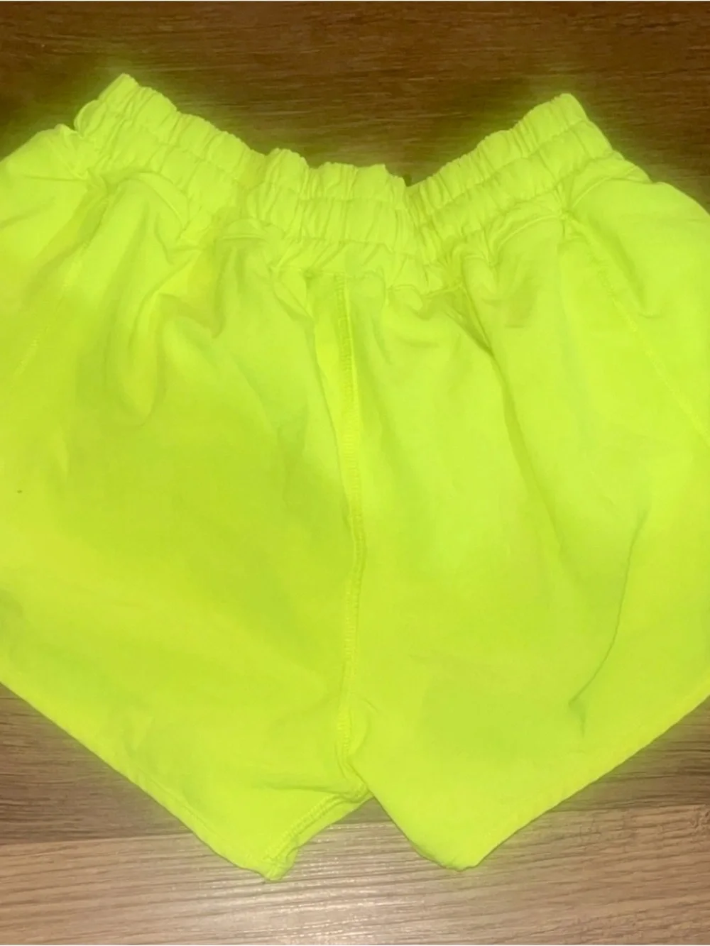 lululemon athletica Neon Yellow Running Shorts
